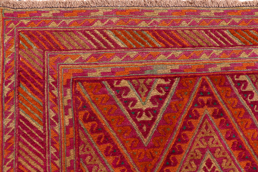 Multi Colored Mashwani 6' 11 x 8' 10 - No. 63388 - ALRUG Rug Store