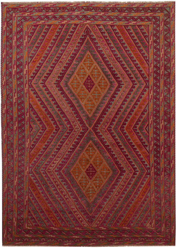 Multi Colored Mashwani 6' 7 x 8' 11 - No. 63389 - ALRUG Rug Store