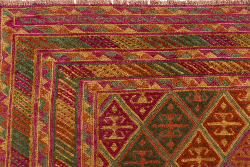 Multi Colored Mashwani 6' 6 x 9' 2 - No. 63390 - ALRUG Rug Store