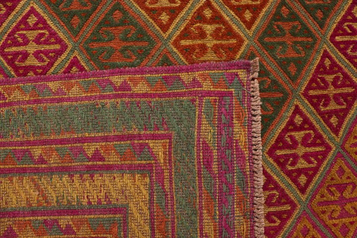 Multi Colored Mashwani 6' 6 x 9' 2 - No. 63390 - ALRUG Rug Store