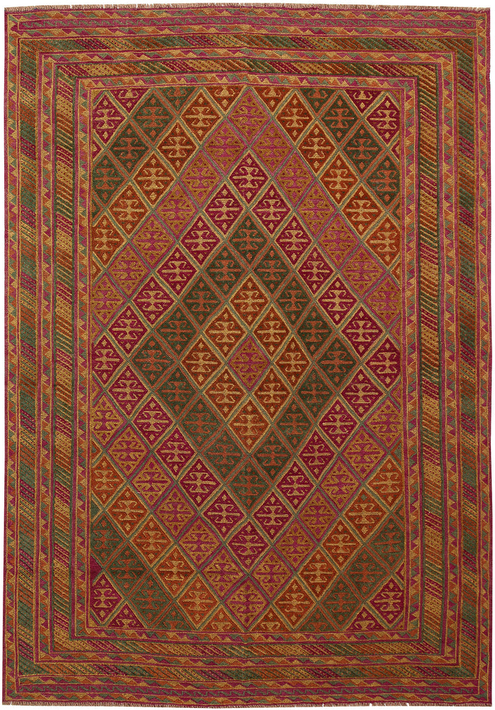 Multi Colored Mashwani 6' 6 x 9' 2 - No. 63390 - ALRUG Rug Store