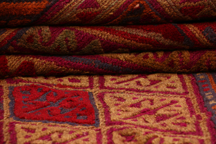 Multi Colored Mashwani 6' 10 x 8' 10 - No. 63391 - ALRUG Rug Store