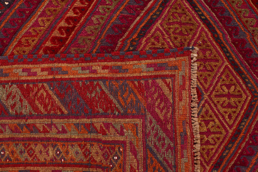 Multi Colored Mashwani 6' 10 x 8' 10 - No. 63391 - ALRUG Rug Store