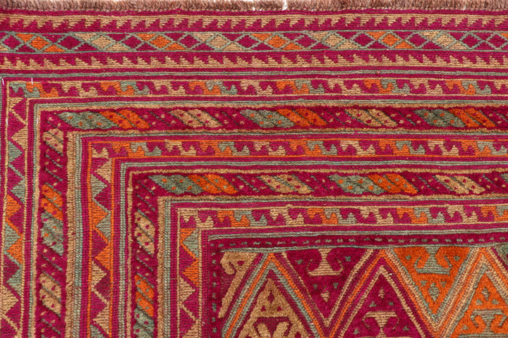 Multi Colored Mashwani 6' 10 x 8' 10 - No. 63392 - ALRUG Rug Store