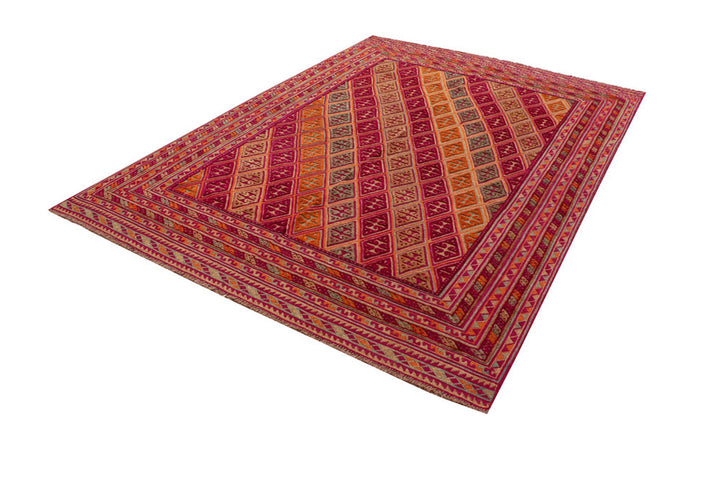 Multi Colored Mashwani 6'  10" x 8'  10" - No. QA24973