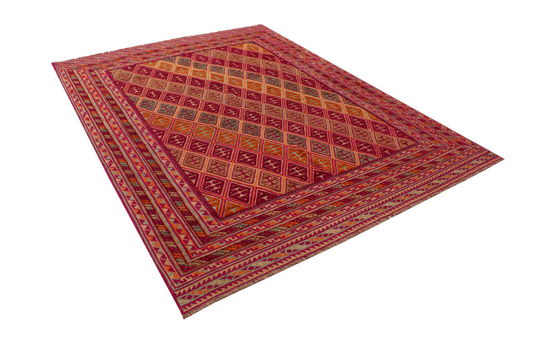 Multi Colored Mashwani 6'  10" x 8'  10" - No. QA24973