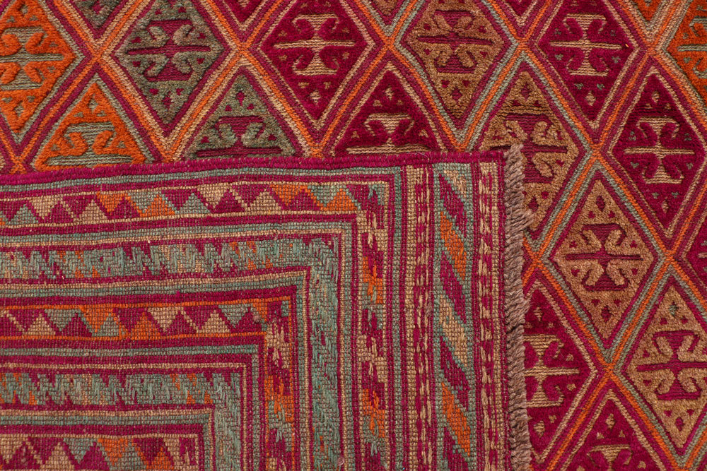 Multi Colored Mashwani 6' 10 x 8' 10 - No. 63392 - ALRUG Rug Store