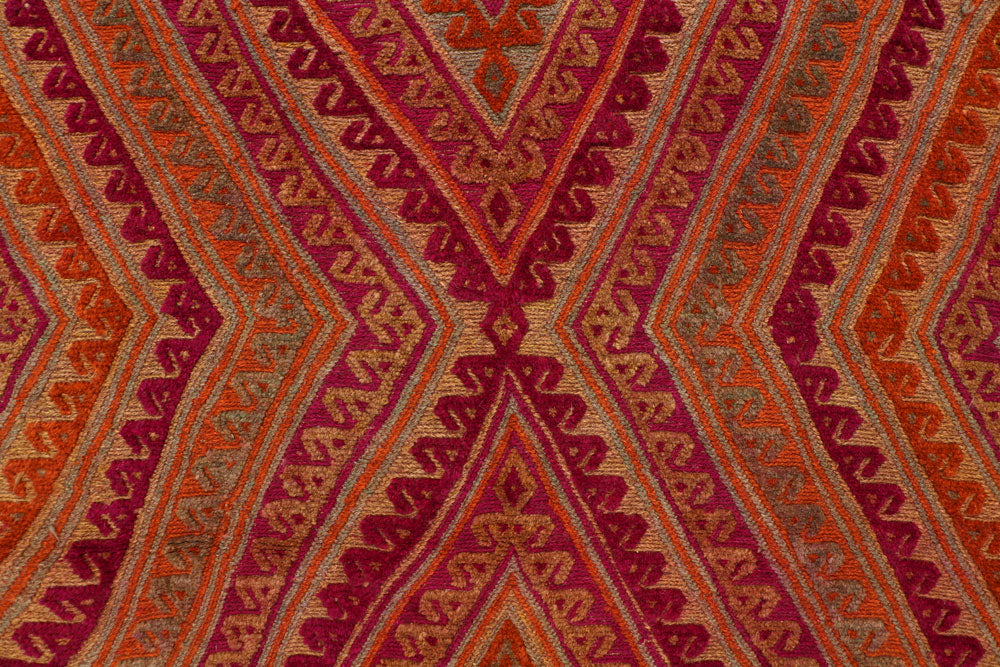 Multi Colored Mashwani 6' 8 x 8' 10 - No. 63393 - ALRUG Rug Store