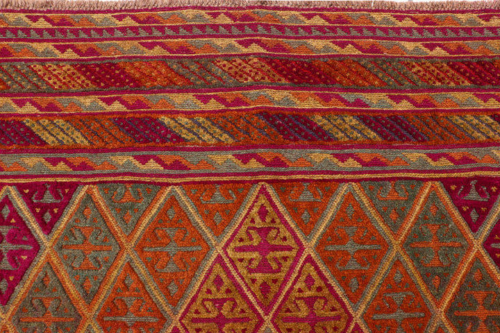 Multi Colored Mashwani 6' 8 x 8' 9 - No. 63394 - ALRUG Rug Store