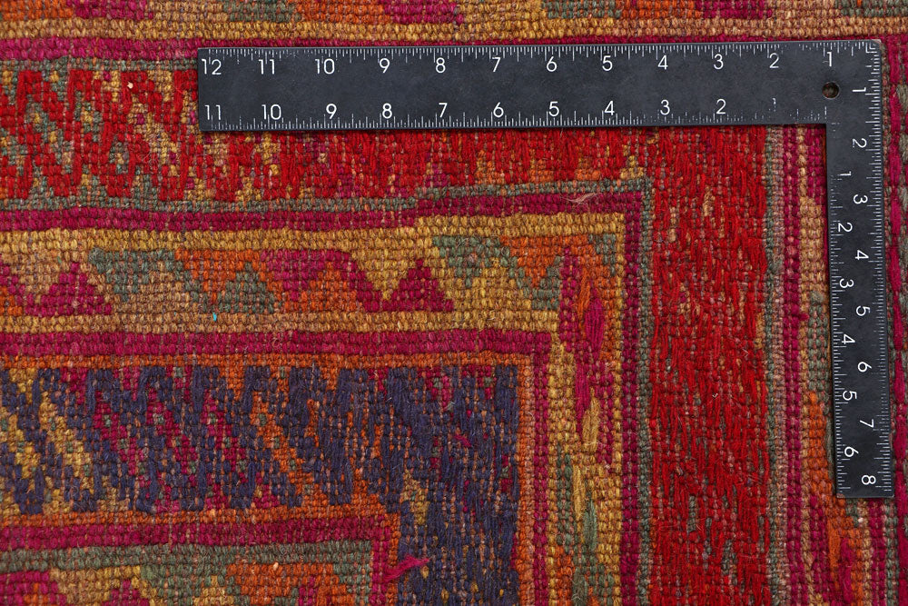Multi Colored Mashwani 6' 8 x 8' 9 - No. 63394 - ALRUG Rug Store