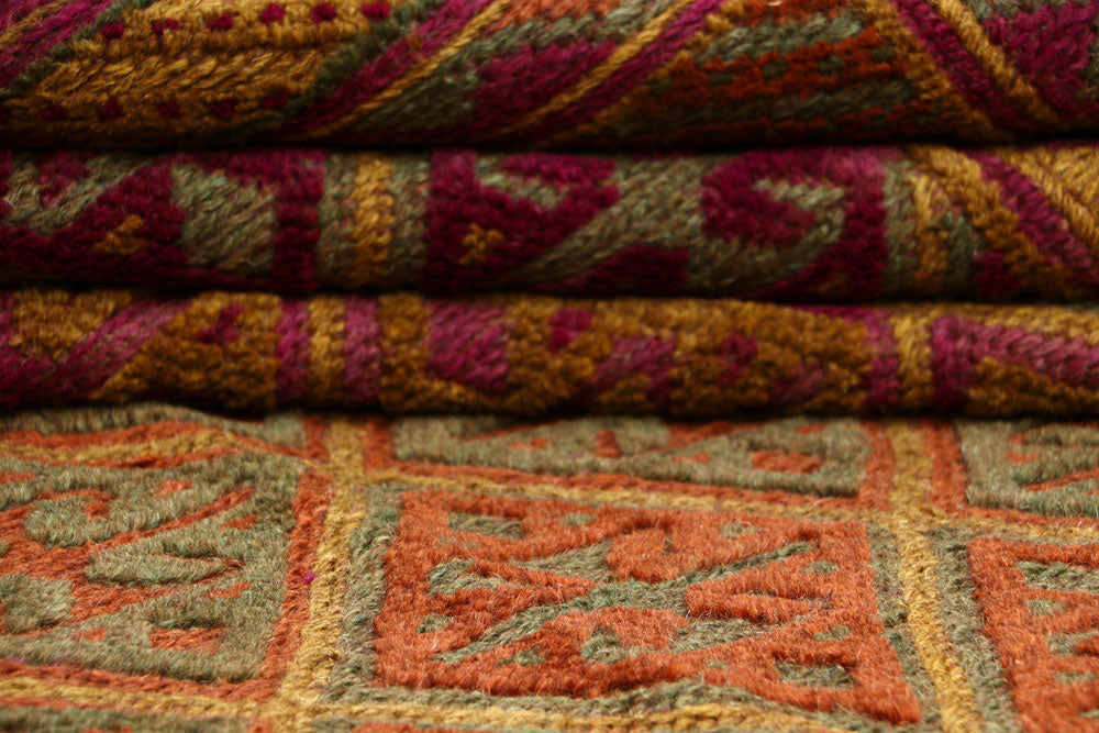 Multi Colored Mashwani 6' 5 x 8' 11 - No. 63395 - ALRUG Rug Store