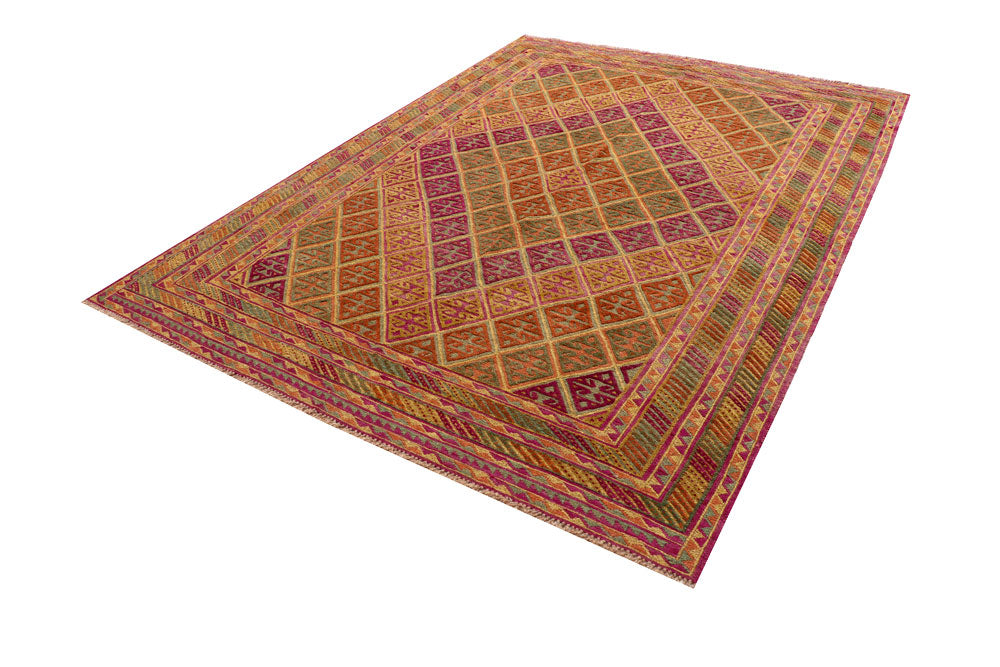 Multi Colored Mashwani 6' 5 x 8' 11 - No. 63395 - ALRUG Rug Store