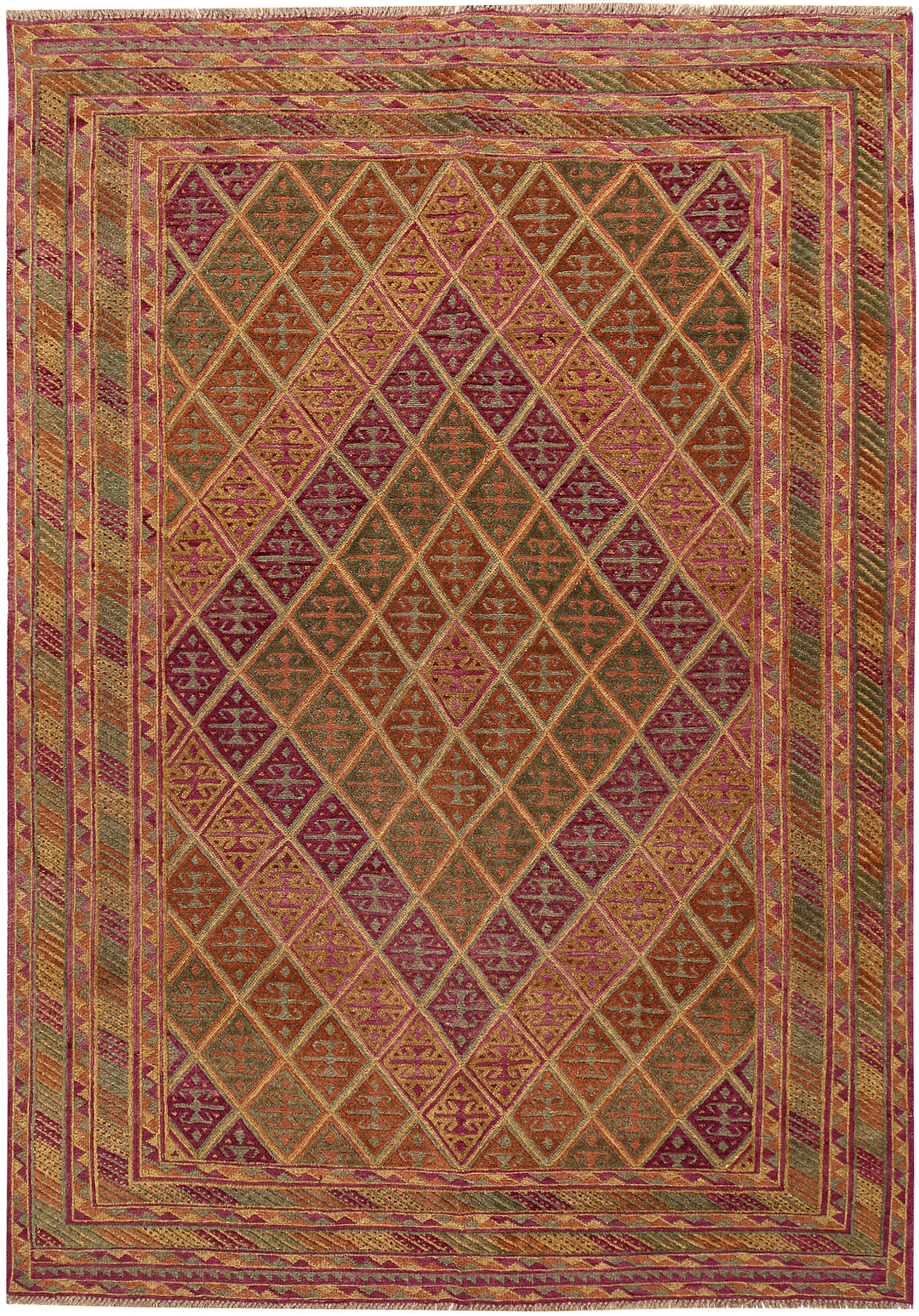 Multi Colored Mashwani 6' 5 x 8' 11 - No. 63395 - ALRUG Rug Store