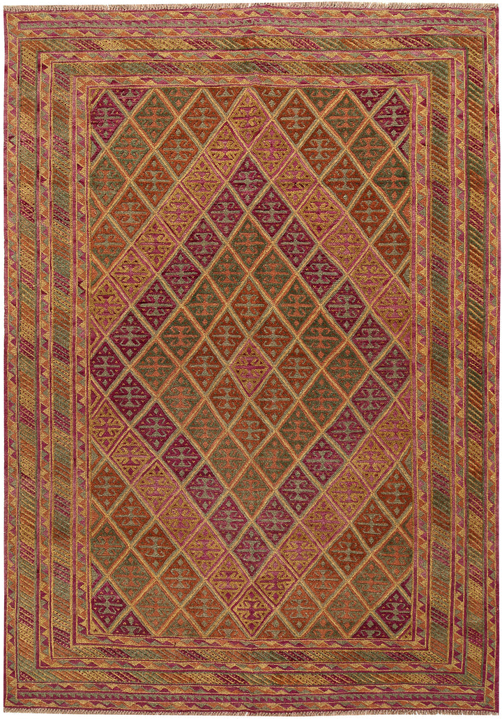 Multi Colored Mashwani 6' 5 x 8' 11 - No. 63395 - ALRUG Rug Store