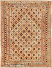 Multi Colored Mashwani 5' x 6' 6 - No. 63397 - ALRUG Rug Store
