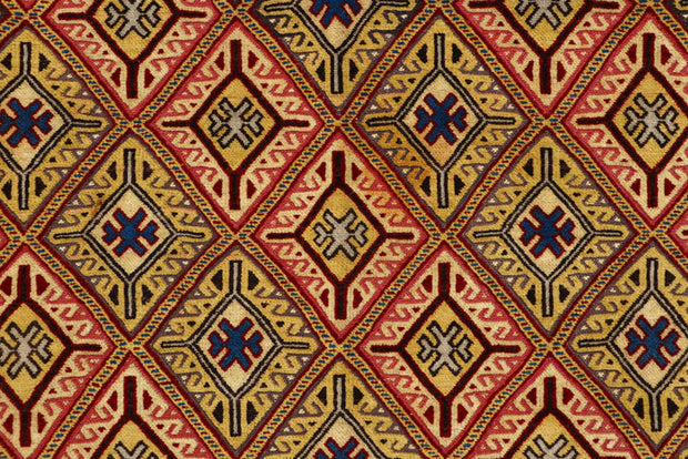 Multi Colored Mashwani 4' 6 x 5' 10 - No. 63398