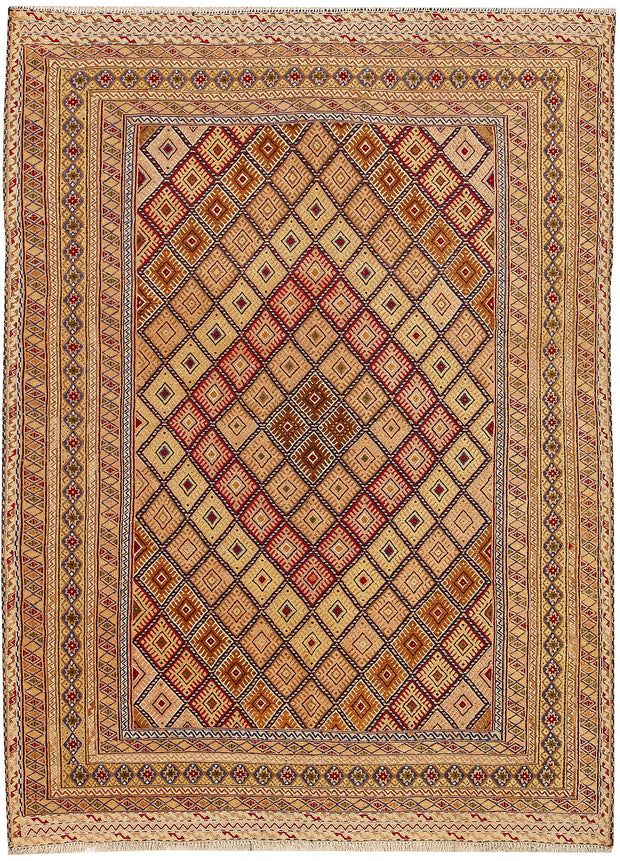 Multi Colored Mashwani 4' 9 x 6' 6 - No. 63399