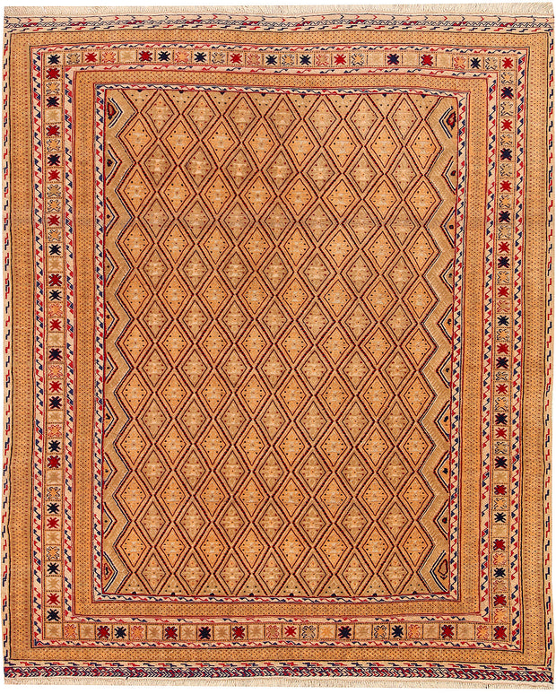 Multi Colored Mashwani 4' 10 x 6' 1 - No. 63402