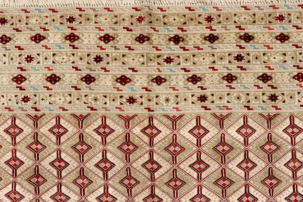 Multi Colored Mashwani 6' 9 x 9' 4 - No. 63406 - ALRUG Rug Store