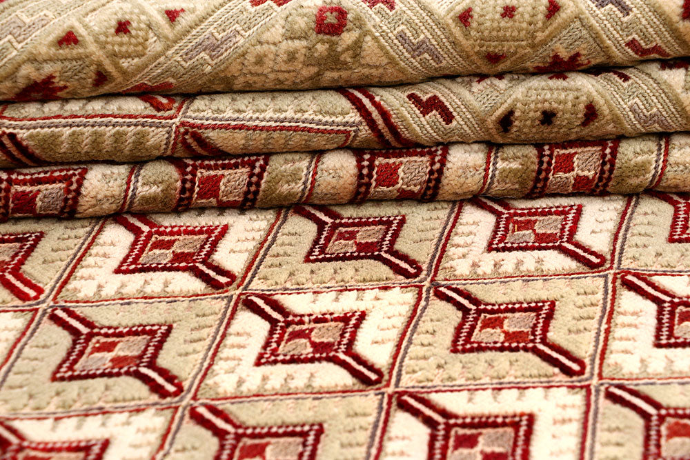 Multi Colored Mashwani 6' 9 x 9' 4 - No. 63406 - ALRUG Rug Store