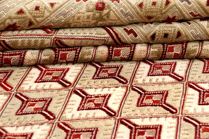 Multi Colored Mashwani 6' 9 x 9' 4 - No. 63406 - ALRUG Rug Store