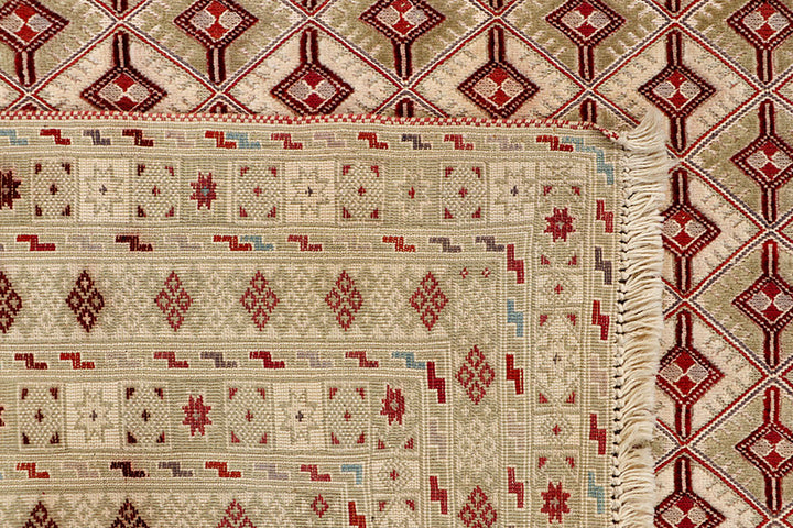 Multi Colored Mashwani 6' 9 x 9' 4 - No. 63406 - ALRUG Rug Store