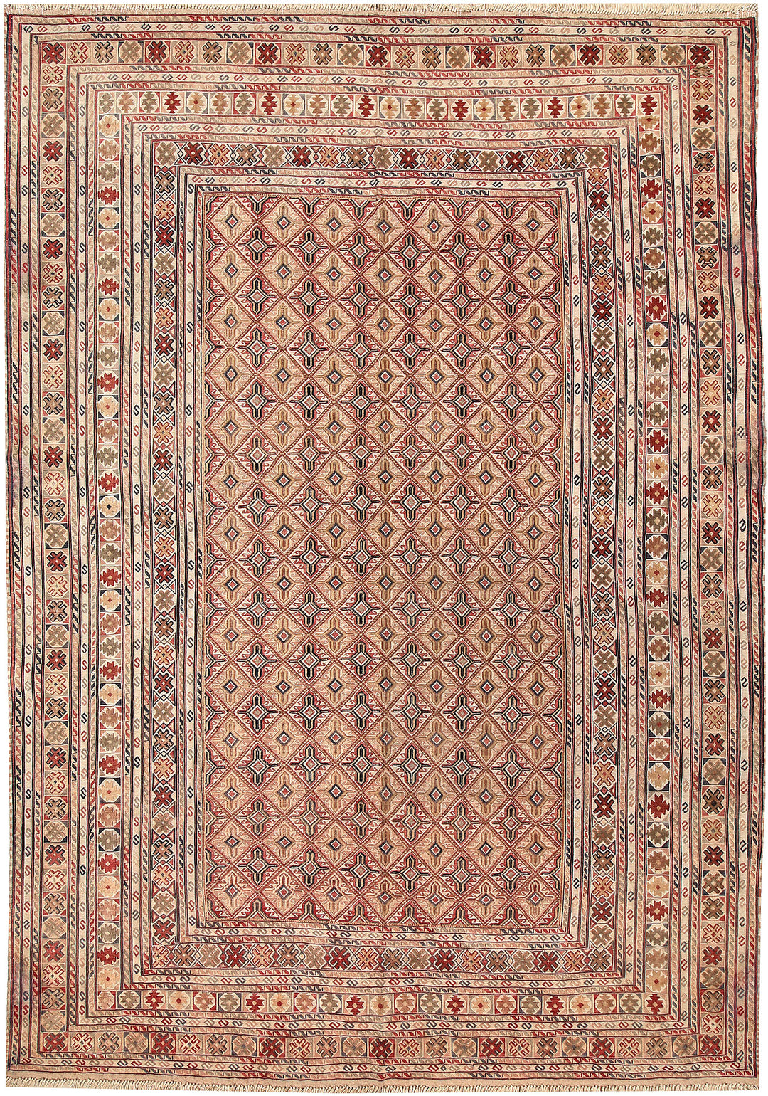 Multi Colored Mashwani 6' 6 x 9' 2 - No. 63407 - ALRUG Rug Store