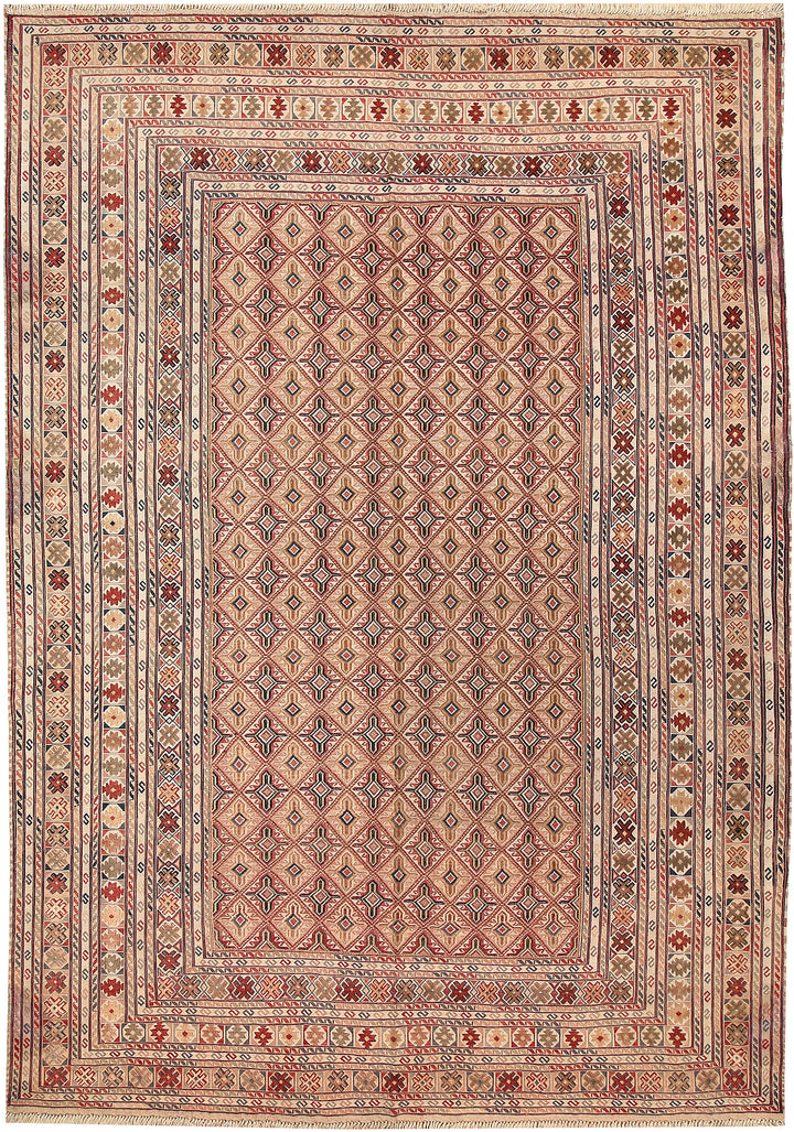 Multi Colored Mashwani 6' 6 x 9' 2 - No. 63407 - ALRUG Rug Store