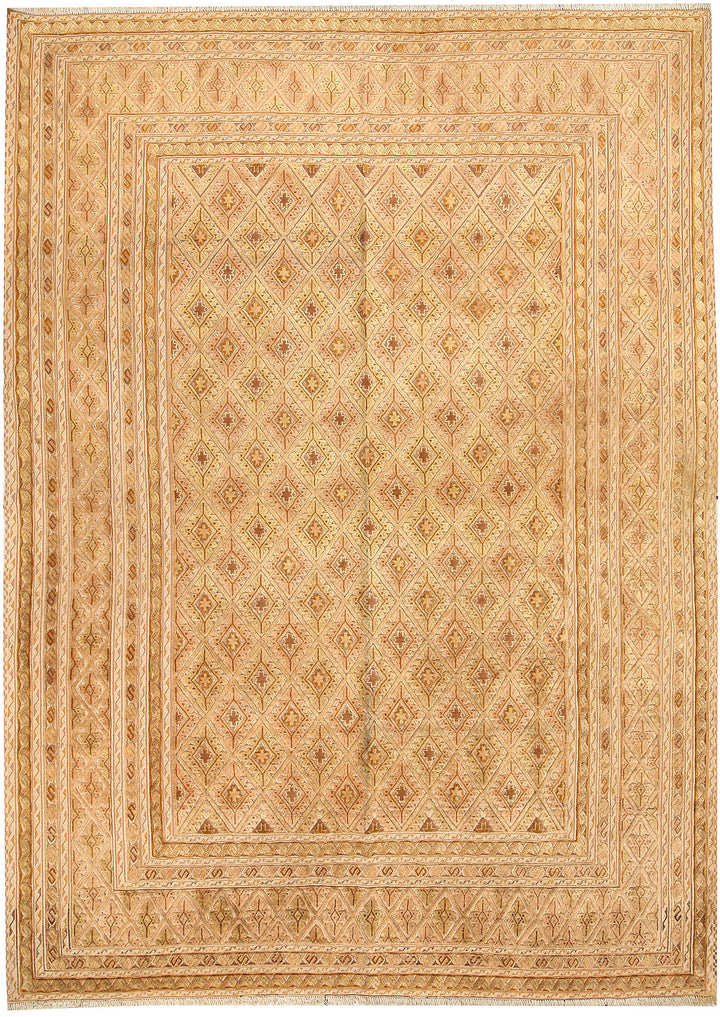 Navajo White Mashwani 6' 8 x 9' 3 - No. 63408 - ALRUG Rug Store