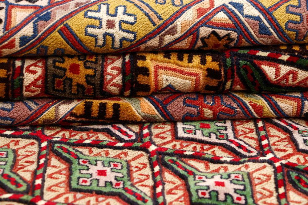 Multi Colored Mashwani 6' 7 x 9' 5 - No. 63409 - ALRUG Rug Store