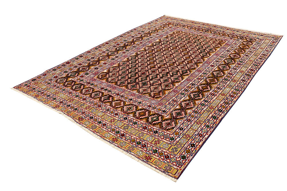 Multi Colored Mashwani 6' 7 x 9' 5 - No. 63409 - ALRUG Rug Store