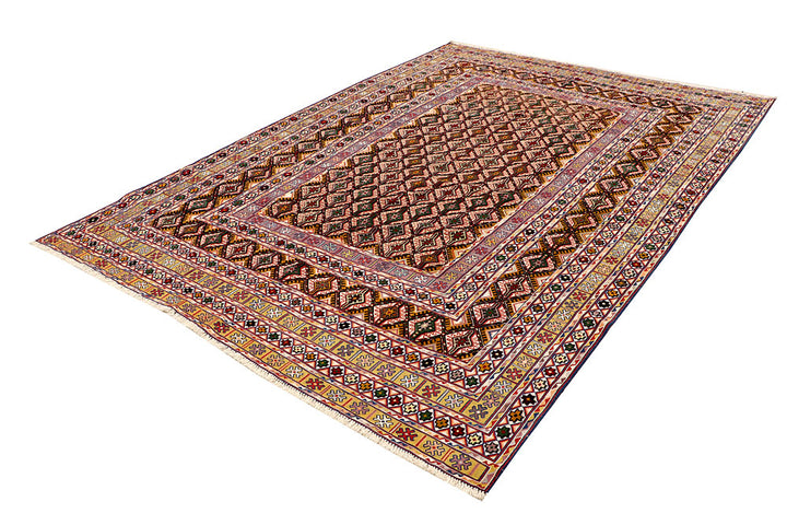 Multi Colored Mashwani 6' 7 x 9' 5 - No. 63409 - ALRUG Rug Store