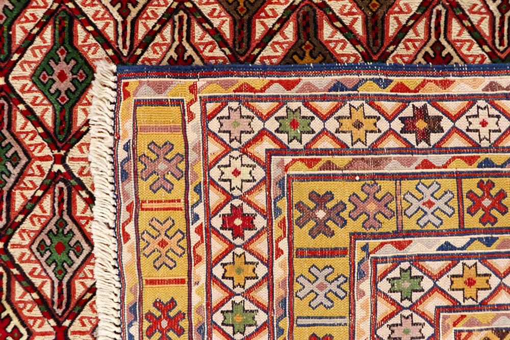 Multi Colored Mashwani 6' 7 x 9' 5 - No. 63409 - ALRUG Rug Store
