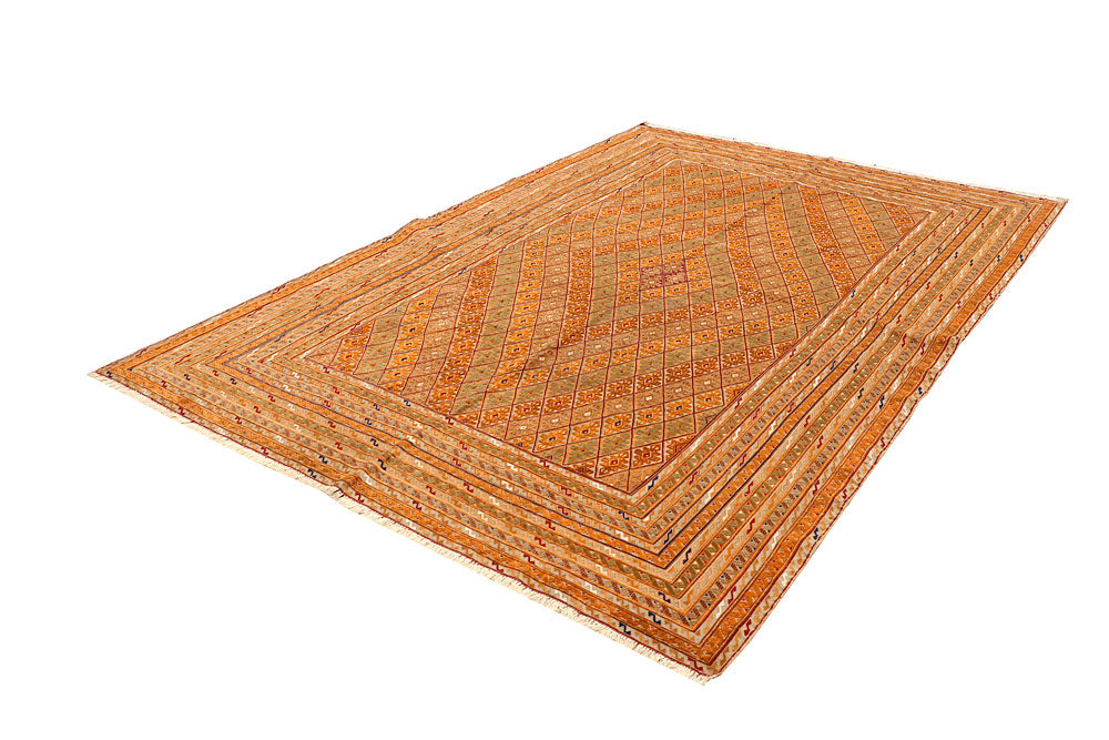 Multi Colored Mashwani 6' 4 x 9' 5 - No. 63410 - ALRUG Rug Store