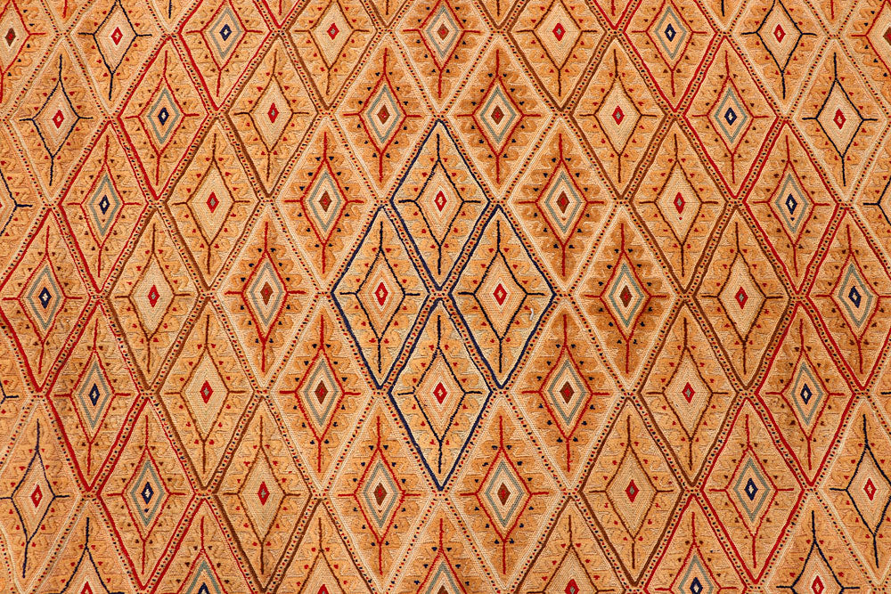 Navajo White Mashwani 10' 2 x 12' - No. 63411 - ALRUG Rug Store