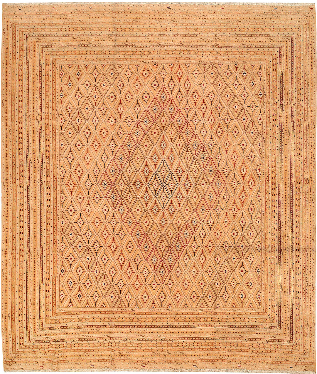 Navajo White Mashwani 10' 2 x 12' - No. 63411 - ALRUG Rug Store