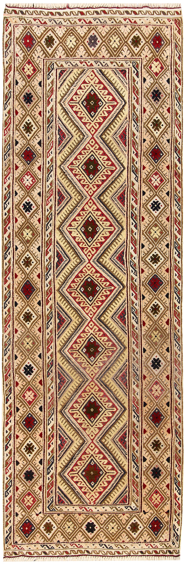 Multi Colored Mashwani 1' 11 x 6' - No. 63414 - ALRUG Rug Store