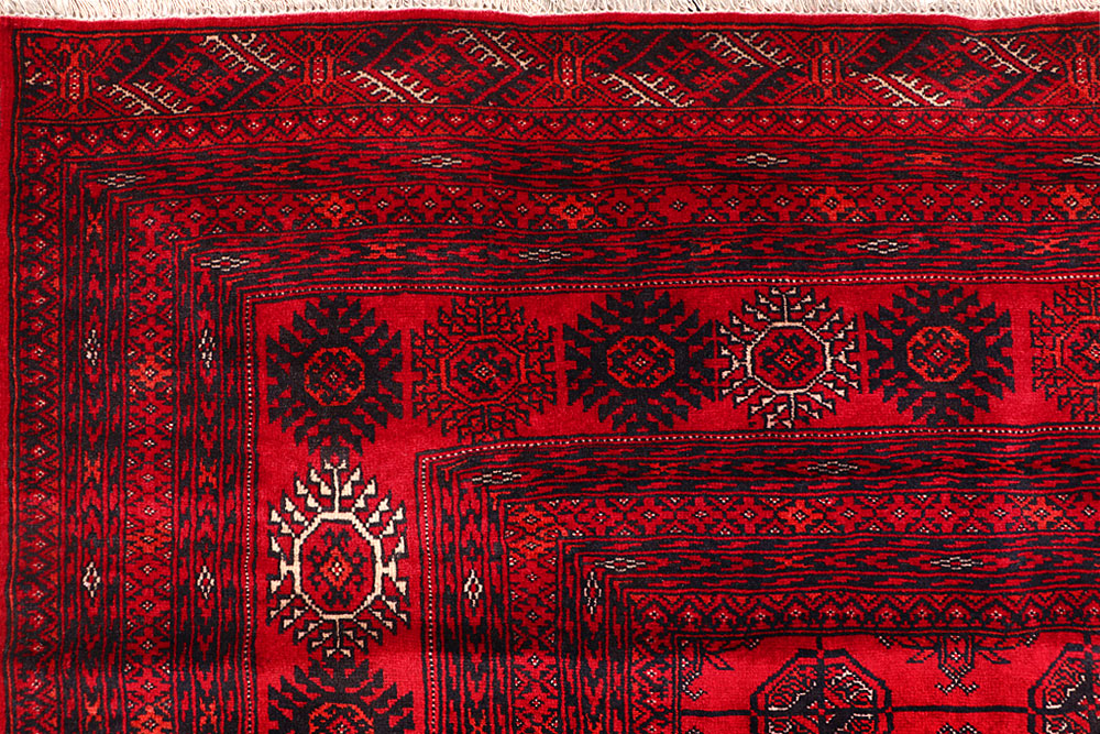 Firebrick Bokhara 6' 9 x 9' 5 - No. 63421 - ALRUG Rug Store