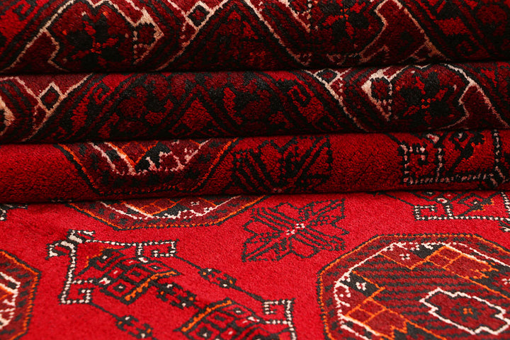 Firebrick Bokhara 6' 9 x 9' 6 - No. 63422 - ALRUG Rug Store