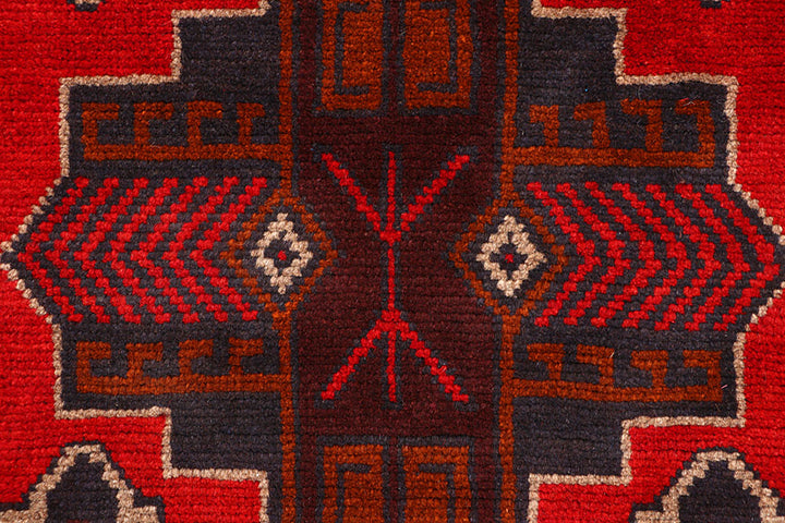Dark Red Baluchi 2' 4 x 8' 1 - No. 63424 - ALRUG Rug Store
