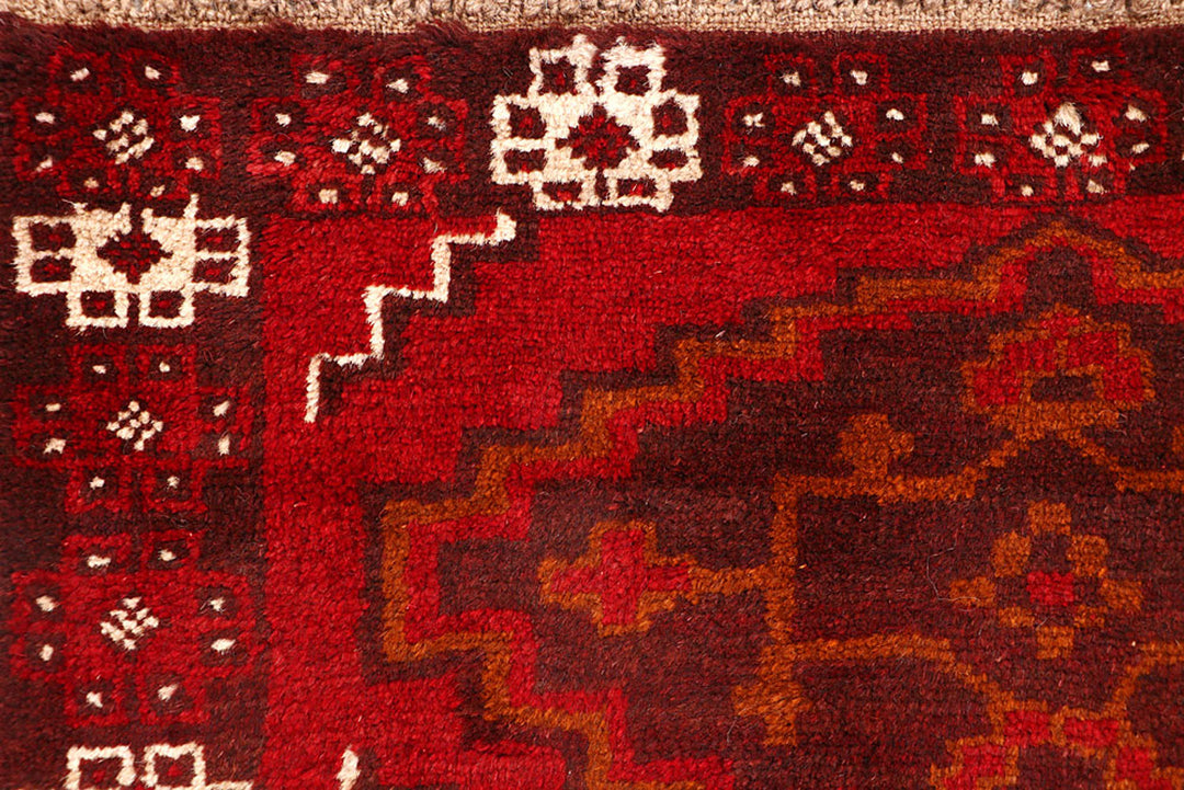 Dark Red Baluchi 2'  6" x 8'  5" - No. QA20894