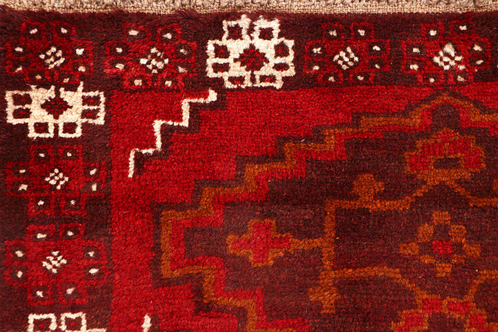 Dark Red Baluchi 2'  6" x 8'  5" - No. QA20894