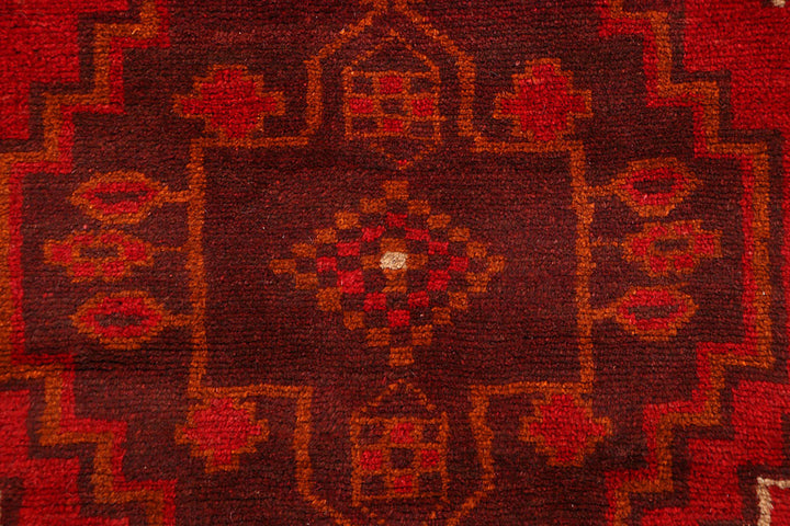 Dark Red Baluchi 2'  6" x 8'  5" - No. QA20894