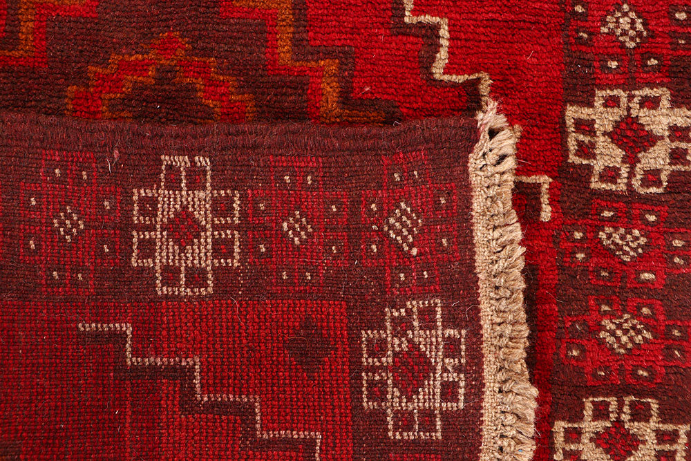 Dark Red Baluchi 2' 6 x 8' 5 - No. 63425 - ALRUG Rug Store