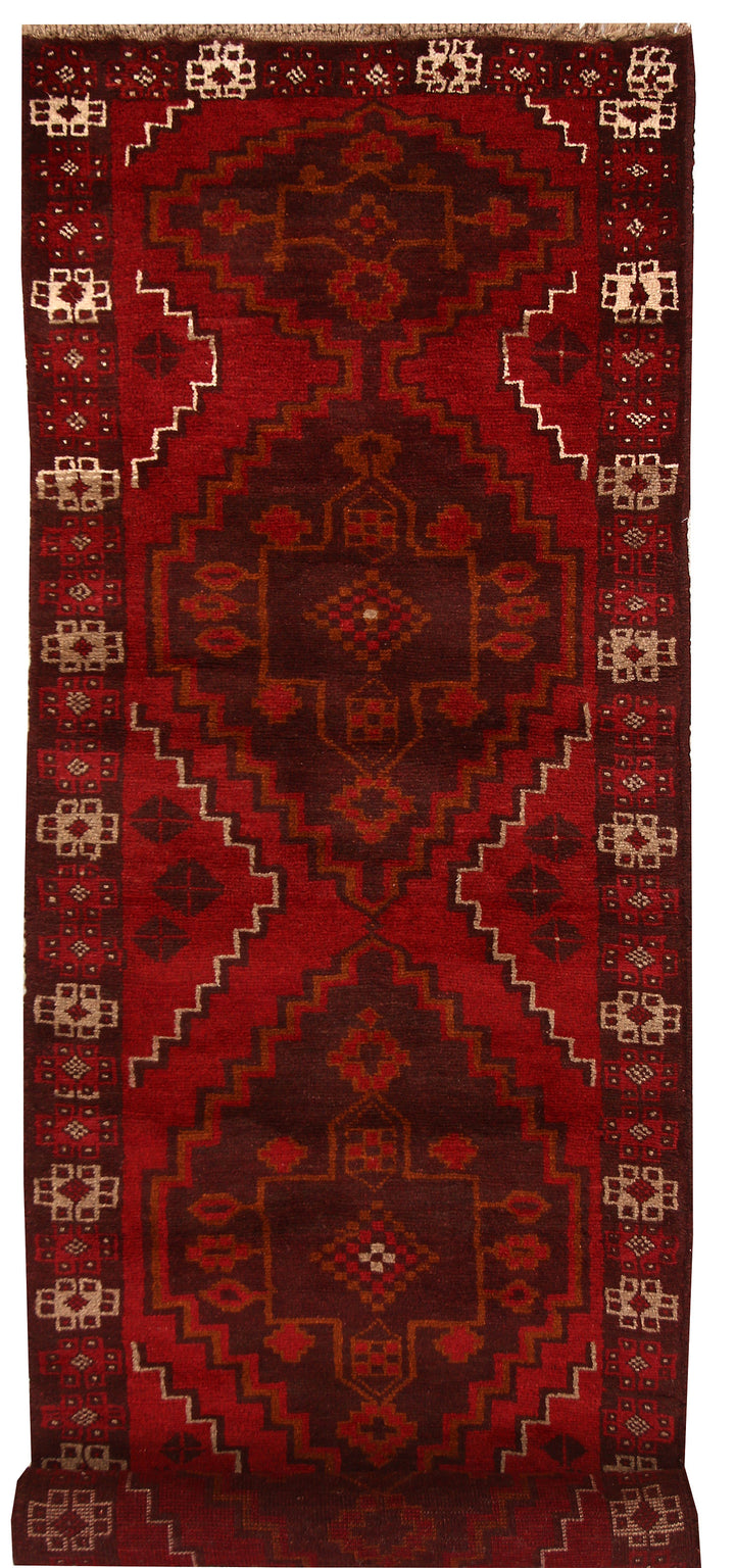 Dark Red Baluchi 2'  6" x 8'  5" - No. QA20894