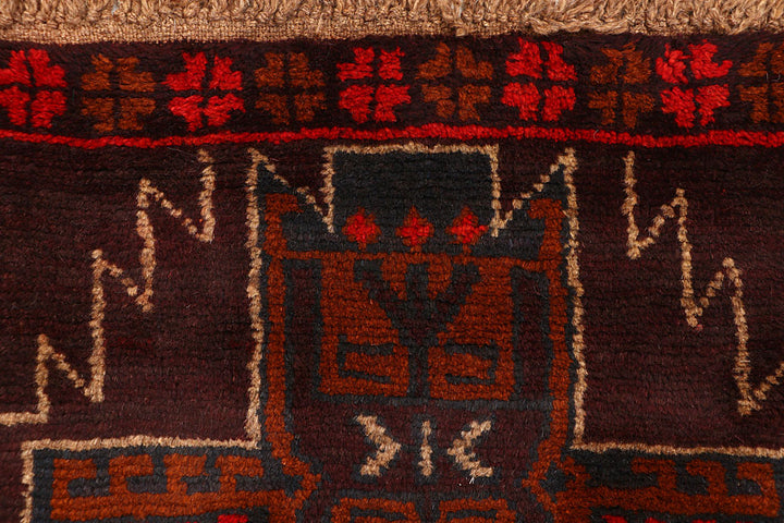 Saddle Brown Baluchi 2' 6 x 7' 11 - No. 63426 - ALRUG Rug Store
