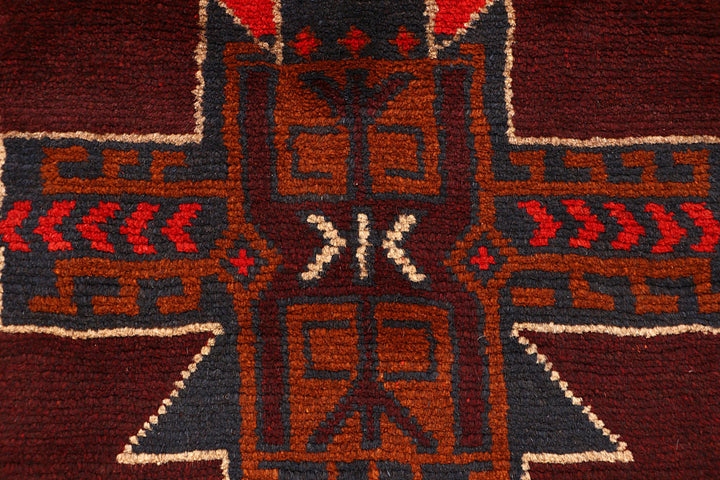 Saddle Brown Baluchi 2' 6 x 7' 11 - No. 63426 - ALRUG Rug Store