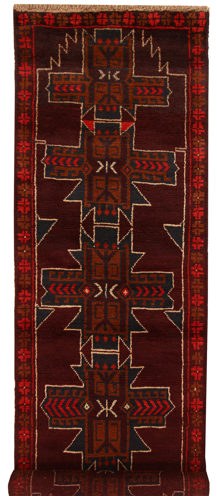 Saddle Brown Baluchi 2' 6 x 7' 11 - No. 63426 - ALRUG Rug Store
