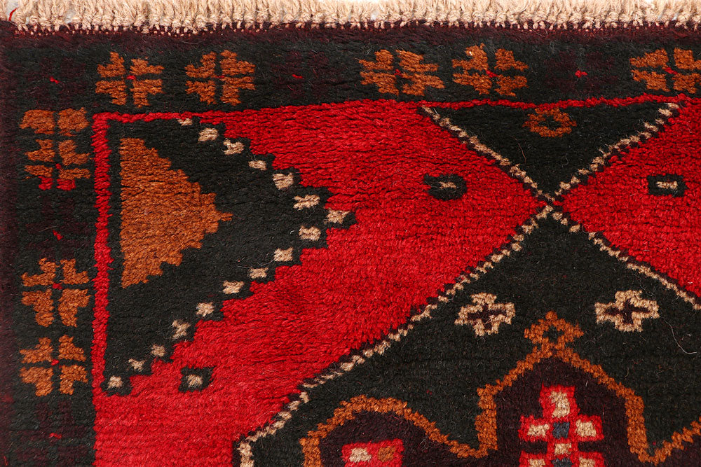 Dark Red Baluchi 2' 6 x 8' 2 - No. 63427 - ALRUG Rug Store