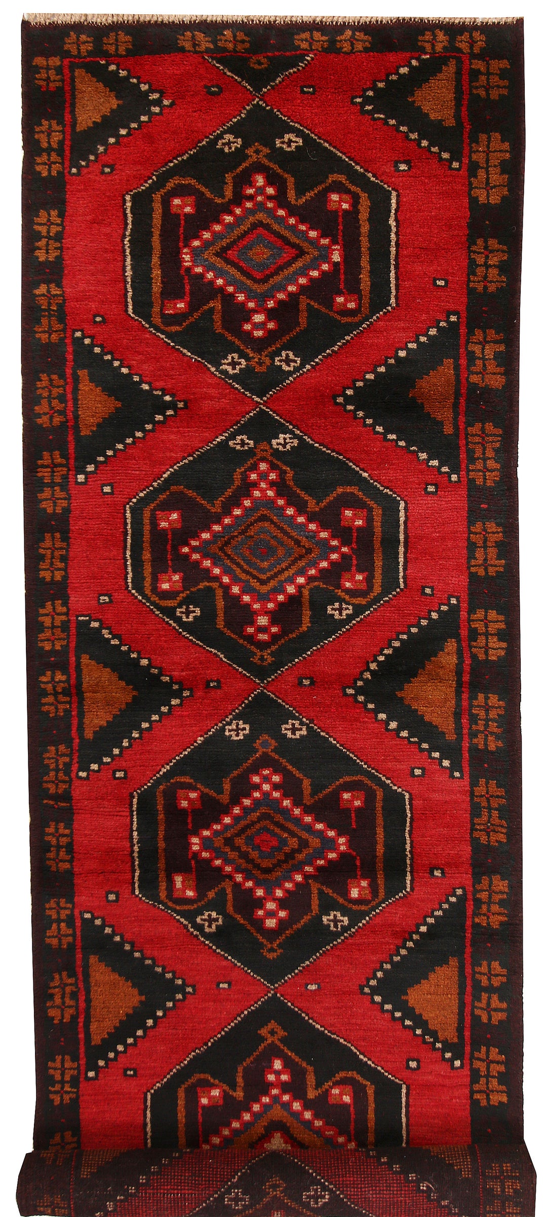 Dark Red Baluchi 2' 6 x 8' 2 - No. 63427 - ALRUG Rug Store